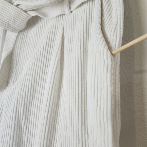 J.O.A. Just One Answer Women's Corduroy Front Tie Pants Off White Medium Wide - Picture 3 of 15